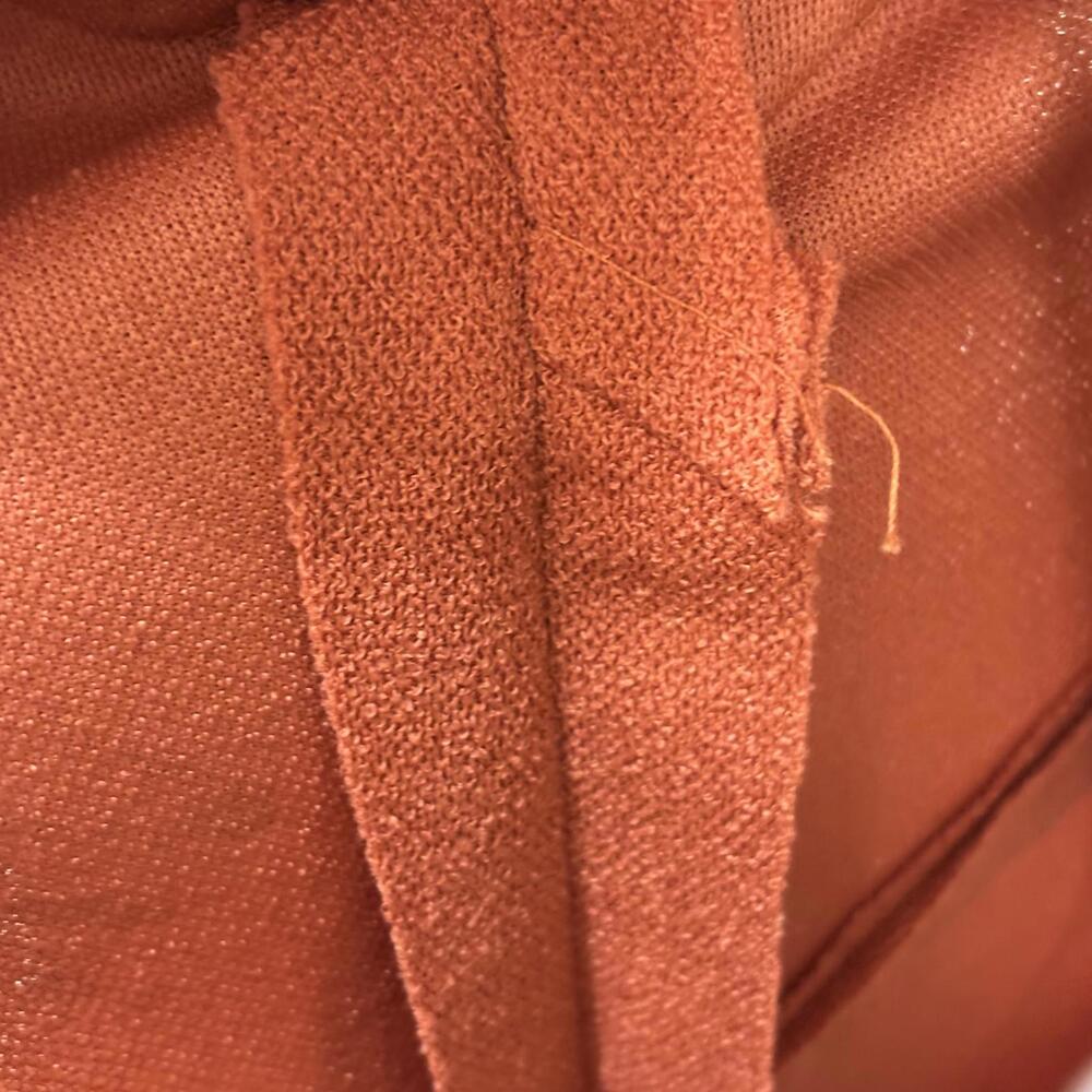 Vtg 60s Henry Lee burnt orange polyester midi dress - Picture 8 of 9